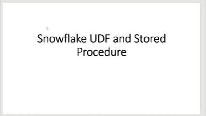 Snowflake UDF And Stored Procedure SnowProd Cert 13