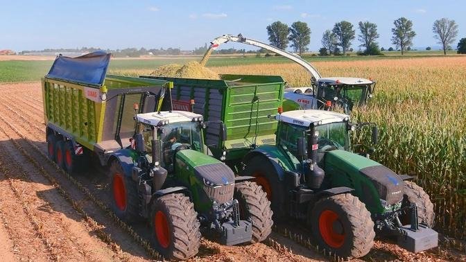 Mais Claas Terra Trac Claas Jaguar Lu Steyns Fendt