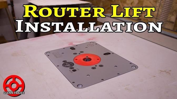 How To Install A Router Lift In A Table Saw Extension JessEm Rout R