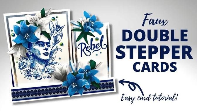 Faux Double Stepper Cards Easy Dimensional Card Designs Videos