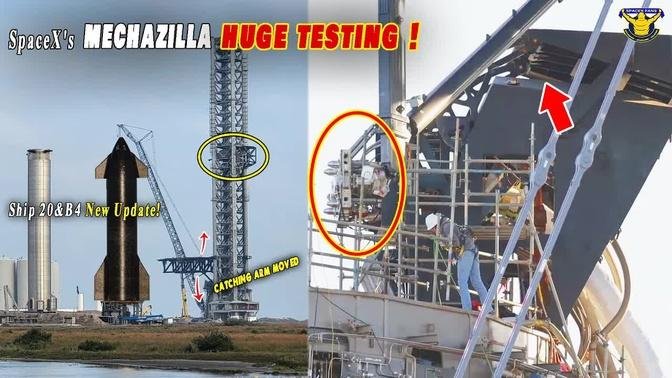 SpaceX S Mechazilla HUGE TESTING Robot Chopstick Booster Ship QD