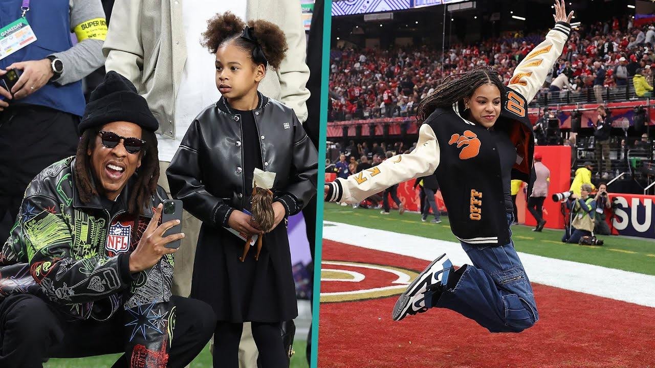 Jay-Z Brings Daughters Blue Ivy & Rumi To 2024 Super Bowl
