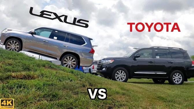 TOUGHEST TOYOTA SUV -- 2020 Lexus LX 570 vs. 2020 Toyota Land Cruiser: Comparison