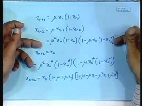 Lecture - 9 The Logistic Map and Period doubling