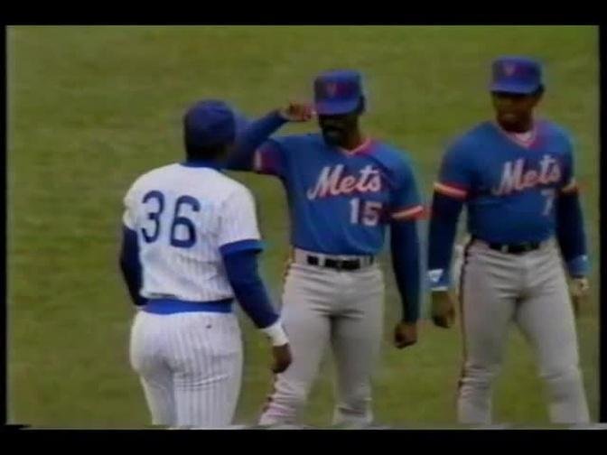 1984 MLB. New York Mets vs Chicago Cubs
