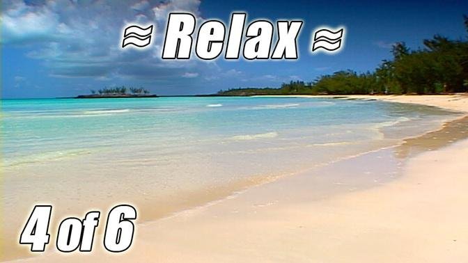 Sounds of Nature BAHAMAS BEACH #4 Relaxing Ocean Waves Sound for relax Studying relaxation no music.