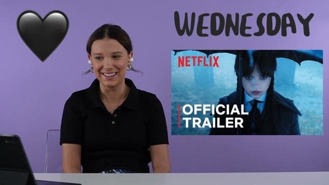 Reacting To Wednesday Addams Trailer | Millie Bobby Brown | Jenna Ortega