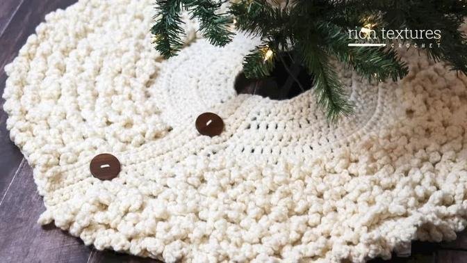 Cozy Christmas Tree Skirt Crochet Pattern
