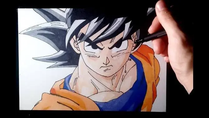 DIBUJANDO A LO GRANDE | Cuadro en 5 partes ???? | Goku Ultra Instinct 100% | Dragon Ball Super DIBUJANDO A LO GRANDE | Cuadro en 5 partes ???? | Goku Ultra Instinct 100% | Dragon Ball Super