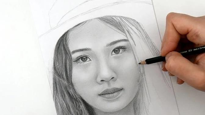 How to get a Likeness in a Portrait Drawing - Drawing from a Reference Photo