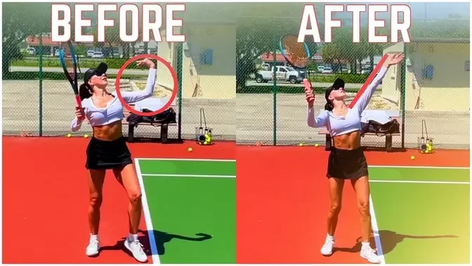 Fixing Anna’s Toss & Forehand Grip | Tennis Serve Lesson