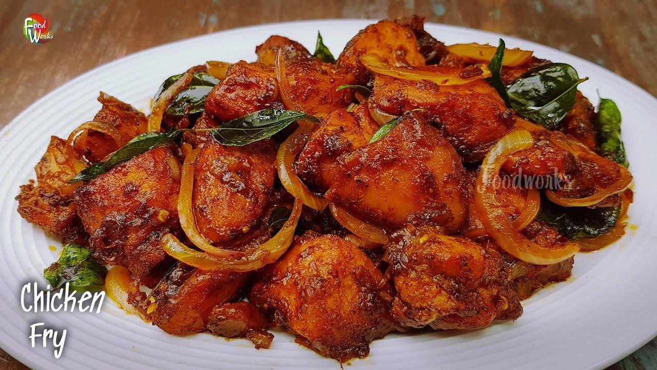 Indian Style Chicken Stir Fry Recipe | Simple Chicken Fry | Easy Chicken Recipe | Foodworks