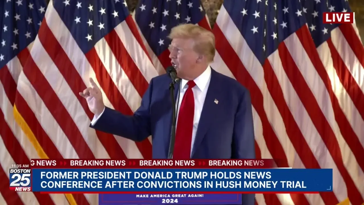 WATCH LIVE: Former President Donald Trump speaking after convictions in hush money trial