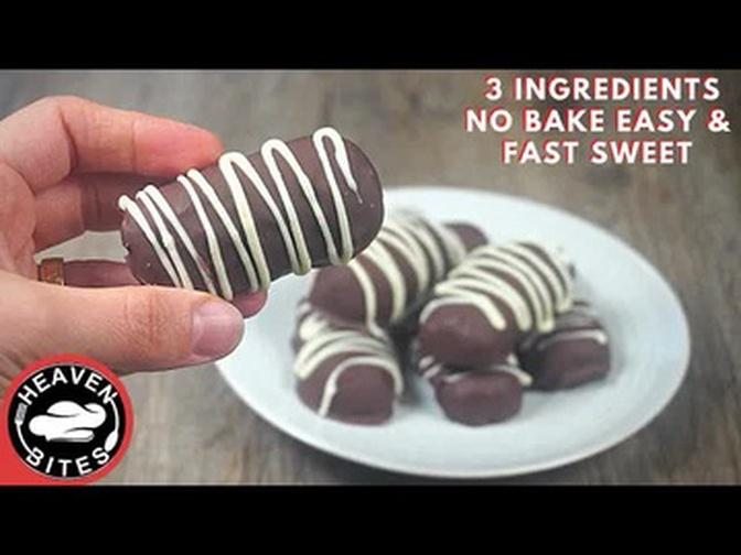 3 Ingredients No Bake Easy and Fast Sweet