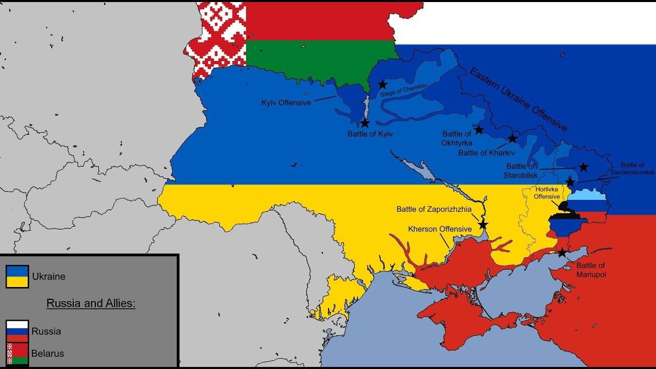The 2022 Russian Invasion of Ukraine (24 February - 8 March) Every Day