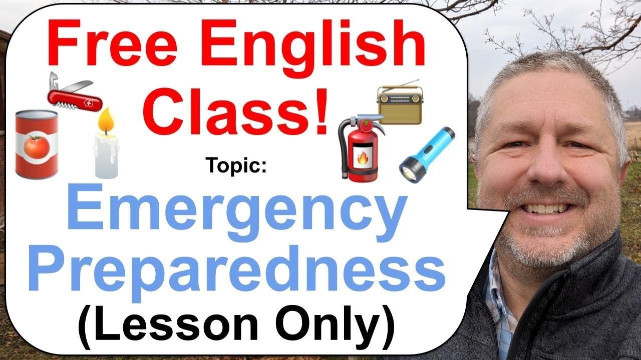 Let's Learn English! Topic: Emergency Preparedness 🕯️🔦📻 (Lesson Only)