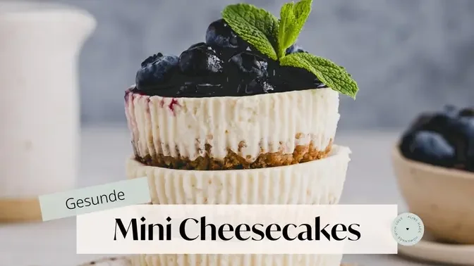 Gesunde Mini Cheesecakes 🍰 | Aline Made