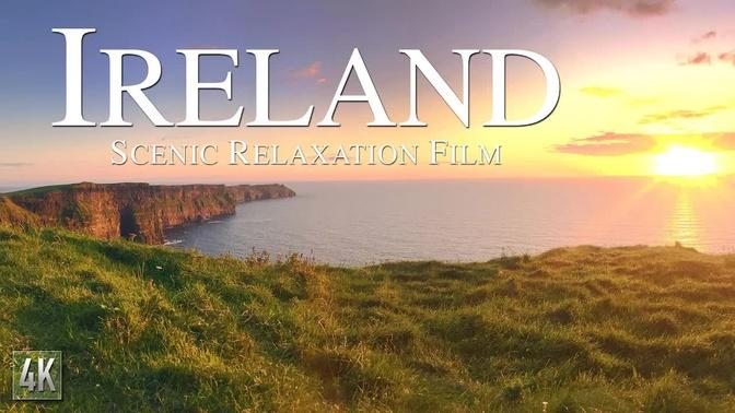 IRELAND 4K Scenic Relaxation Film | 🇮🇪 Irish Drone Video | Físeán Drone 4K na hÉireann,