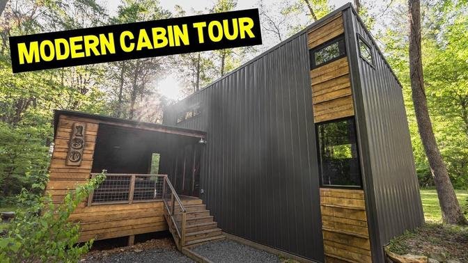  UPSCALE ULTRA-MODERN SCANDINAVIAN CABIN! Full Airbnb Plus Cabin Tour