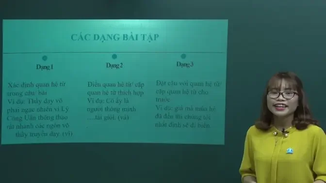 QUAN HỆ TỪ VÀ CẶP QUAN HỆ TỪ (PHẦN 2) _ TIẾNG VIỆT LỚP 5 _ CÔ TRẦN THU HOA -HOCMAi