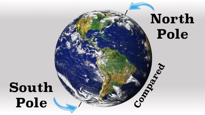 The North Pole and the South Pole Compared