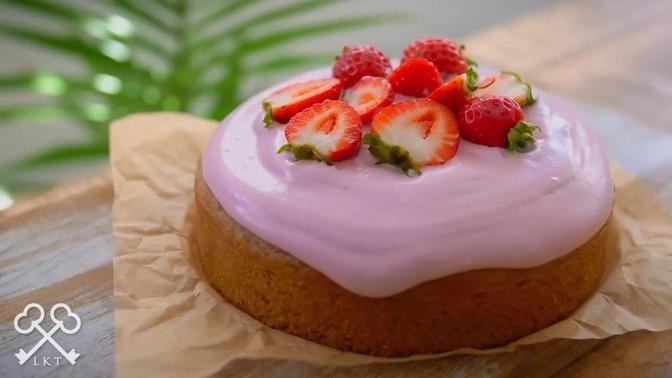 Easy Strawberry Cake | Gluten Free Vegan Desserts