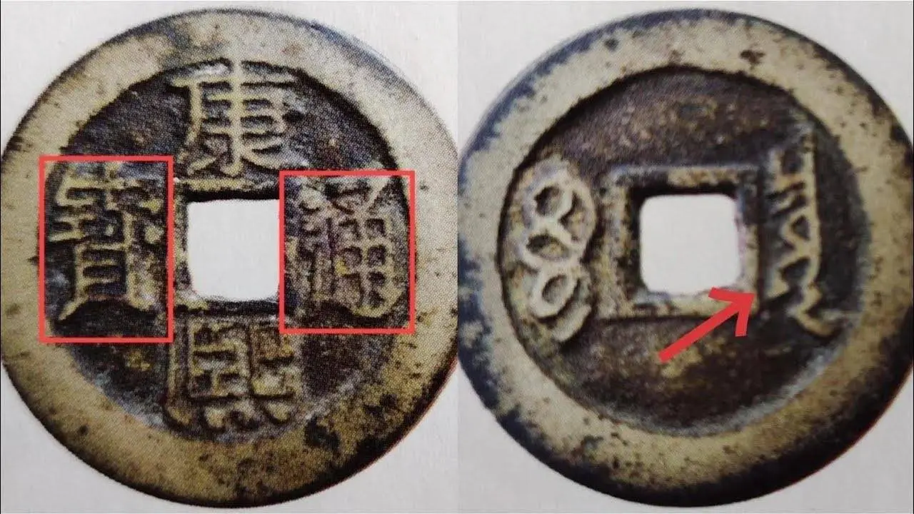 康熙通宝“狭字异书”版，看似普通满文是亮点！