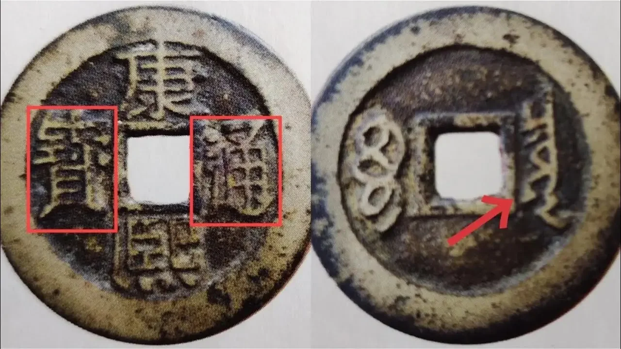 康熙通宝“狭字异书”版，看似普通满文是亮点！