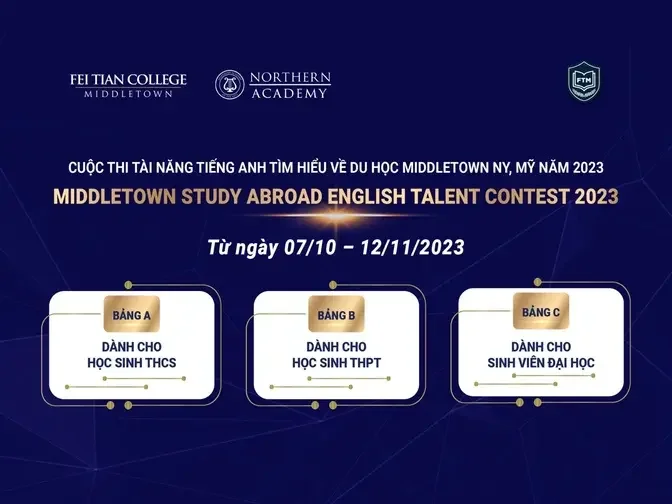 THÔNG BÁO  CUỘC THI MIDDLETOWN STUDY ABROAD ENGLISH TALENT CONTEST 2023