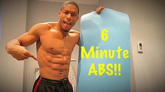 6 Pack Abs in 6 Minutes: Perfect Short Abs Workout at Home!