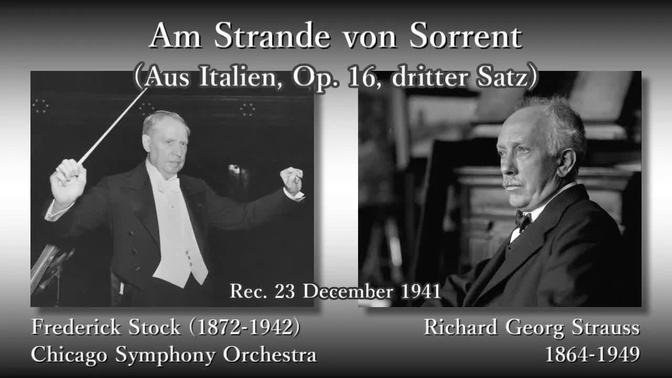 R. Strauss: Am Strande von Sorrent, Stock & CSO (1941) R. シュトラウス ソレントの海岸にて ストック
