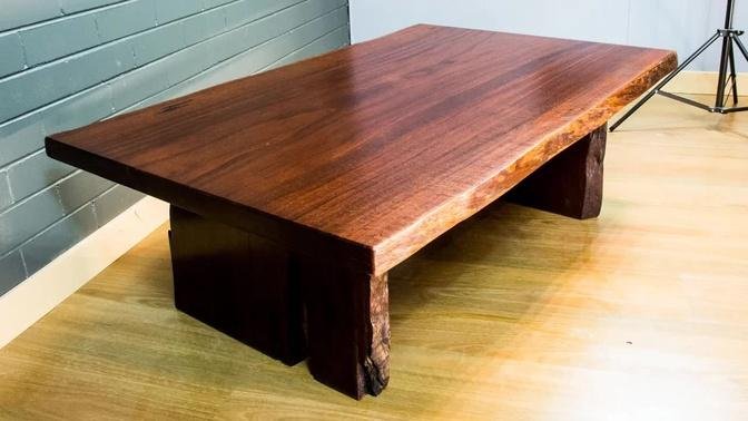 Making a Beautiful Jarrah Coffee Table - Rustic coffee table - Slab Furniture