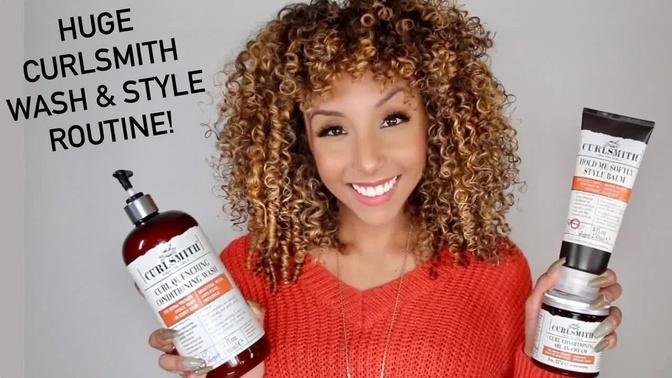 Curlsmith Curly Hair Wash & Style Routine | BiancaReneeToday