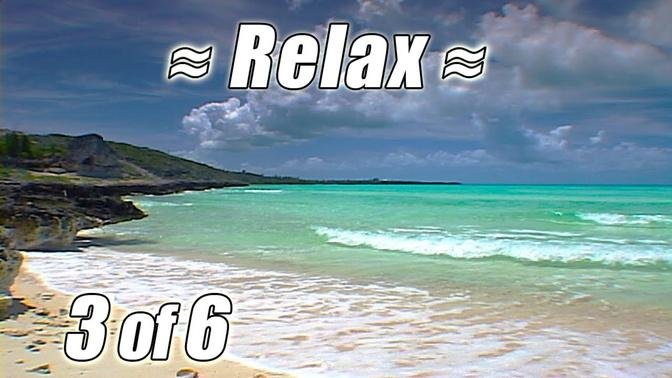 Ocean Sounds BAHAMAS BEACH #3 Waves Relaxation Relaxing Nature for Studying Relax no music