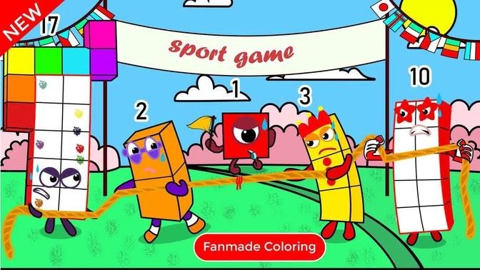 Numberblocks 17 2 VS Numberblock 3 10 | Numberblocks Fanmade Coloring Story
