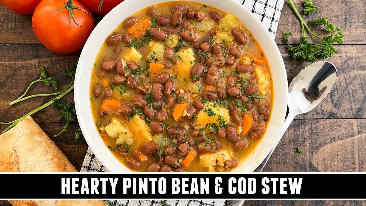 Hearty Pinto Bean & Cod Stew | EASY & Delicious 40 Minute Recipe