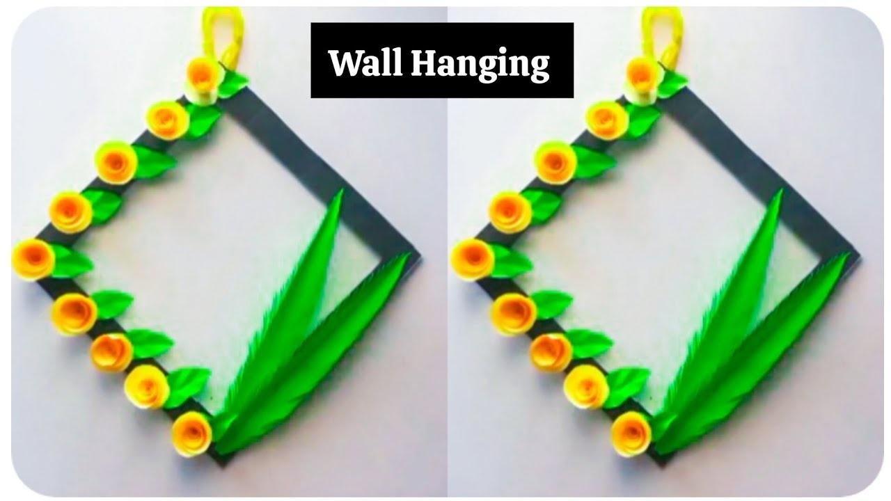 Easy paper  wall hanging/ How to make wall hanging  /Paper craft by KovaiCraft
