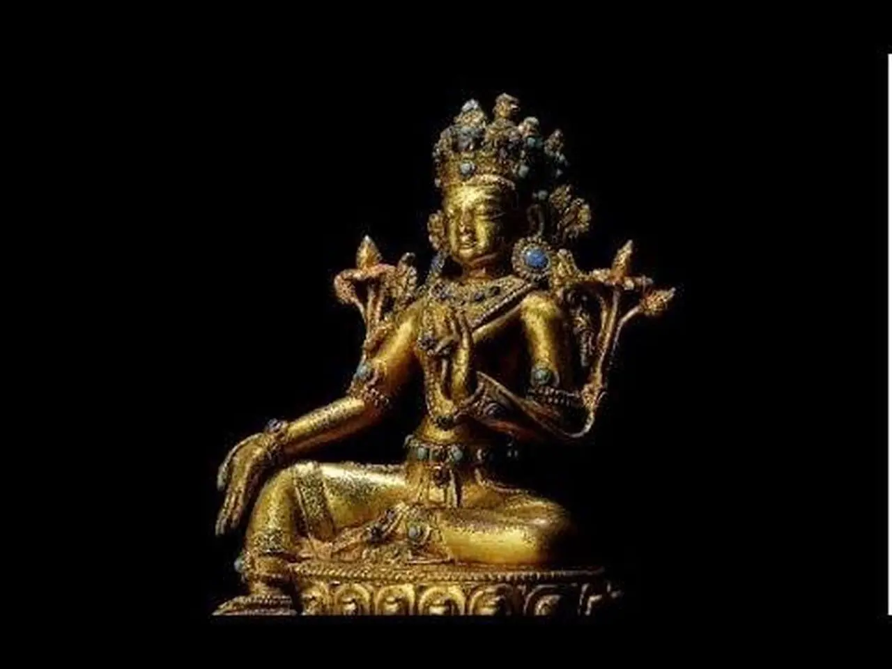 In focus: A gilt copper alloy figure of Green Tara