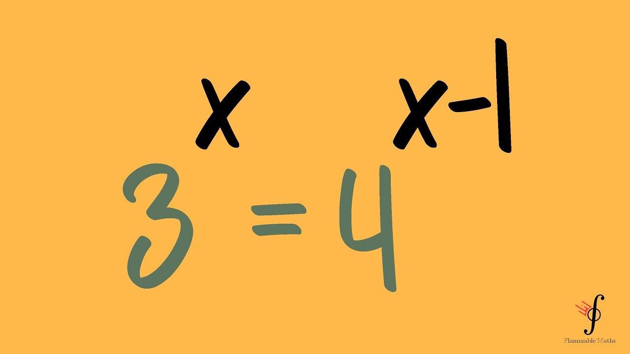 An Exponential Equation but with Different Bases