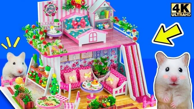 DIY Miniature Cardboard House #172 ❤️ Make Mansion House Has Cute Slides for Lovely Hamster