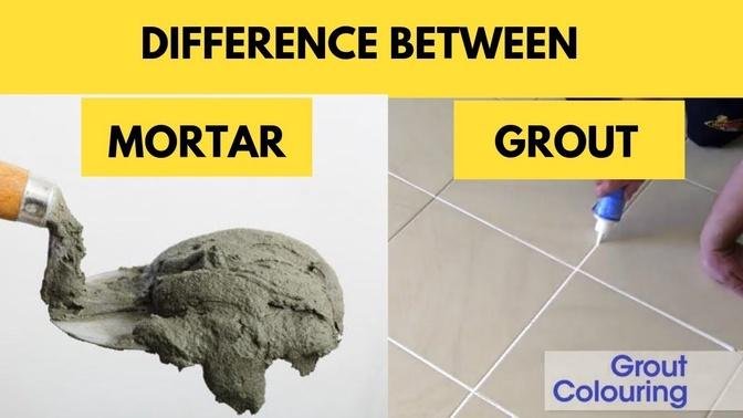 Difference Between Cement Mortar and Grout in Construction.
