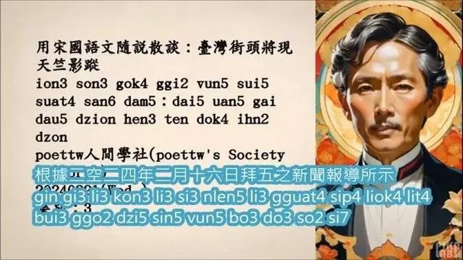 3-臺灣街頭將現天竺影蹤 #中古漢語 #SongDynastyOfficialLanguage