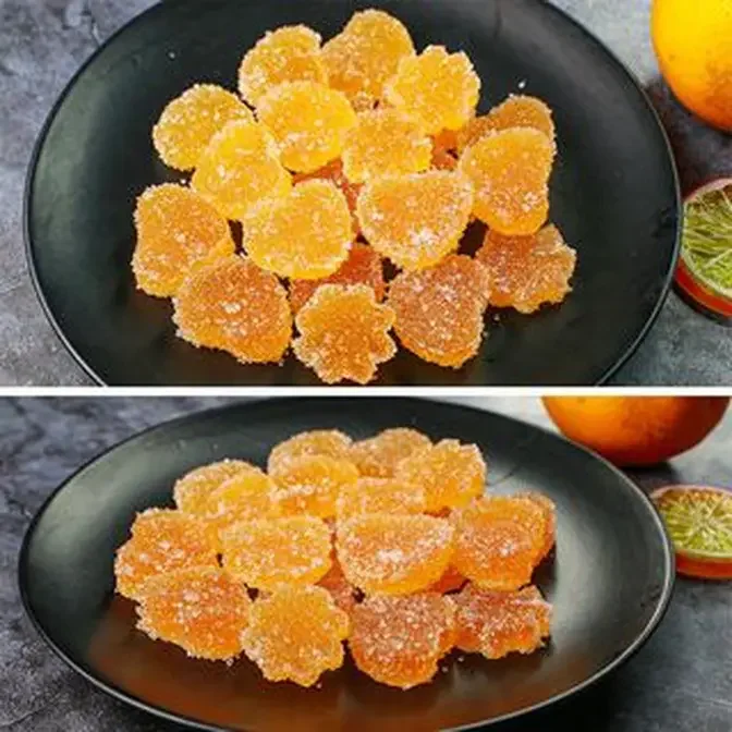 Orange Gummy Candy | Orange Jujubes Recipe | Jello Candy Recipe