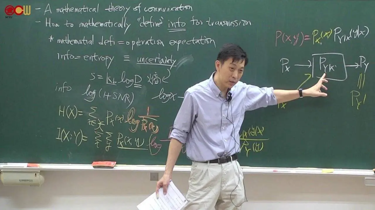 Lec09 消息理論 2.4 Data processing inequality, 2.5 Fano’s inequality
