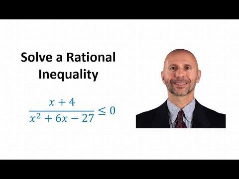 Solving a  Rational Inequality: Linear Over Quadratic (Less Than or Equal)