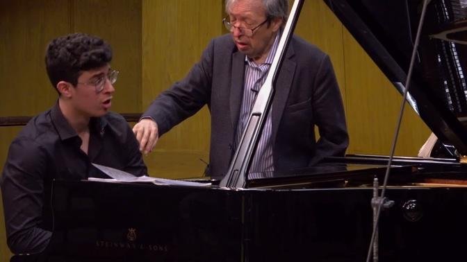 Piano masterclass with Murray Perahia _ JMC 2022 _ Yoav Roth _ Chopin- Ballade No. 1