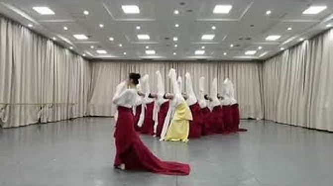 《只此青绿》排练版 amazing Chinese dance  The Painting Journey - The Legend of Panorama  studio rehearsal