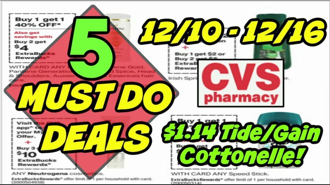 5 MUST DO CVS DEALS (12/10 - 12/16) | **Tide/Gain/Cottonelle for only $1.14!