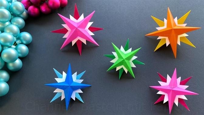 Easy Paper Star for Christmas ⭐ Christmas decorations with paper