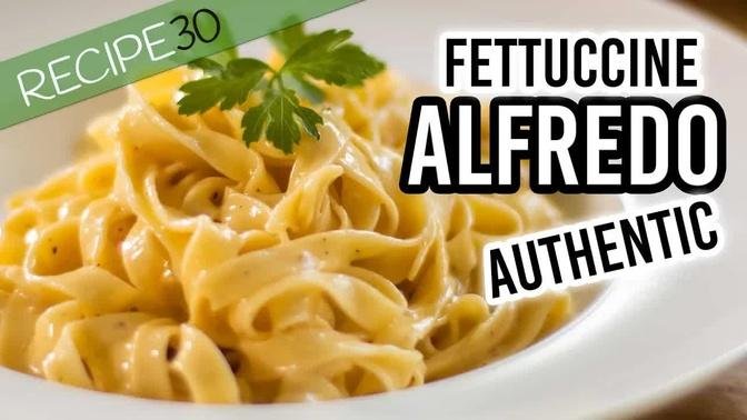 Authentic Fettuccine Alfredo only 3 ingredients
